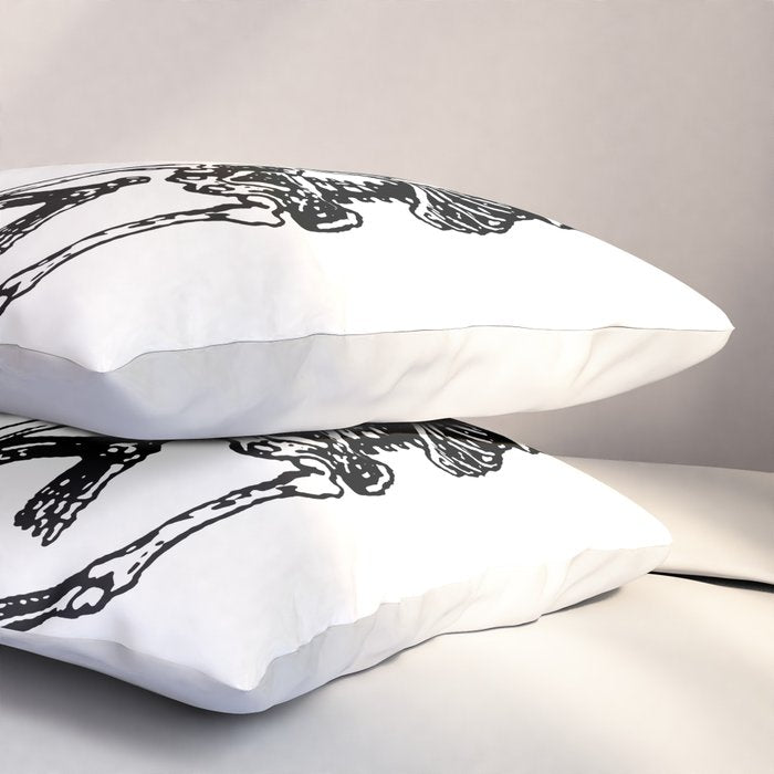Duo Dancing Skeleton Pillow Sham Gallery Image 3