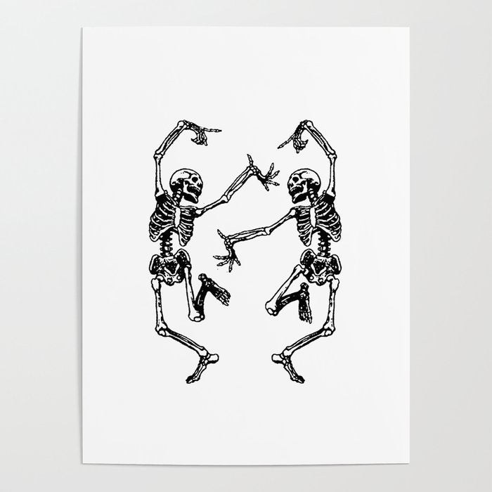 Duo Dancing Skeleton Poster Gallery Image 4