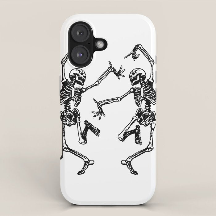 Duo Dancing Skeleton iPhone Case Gallery Image 1