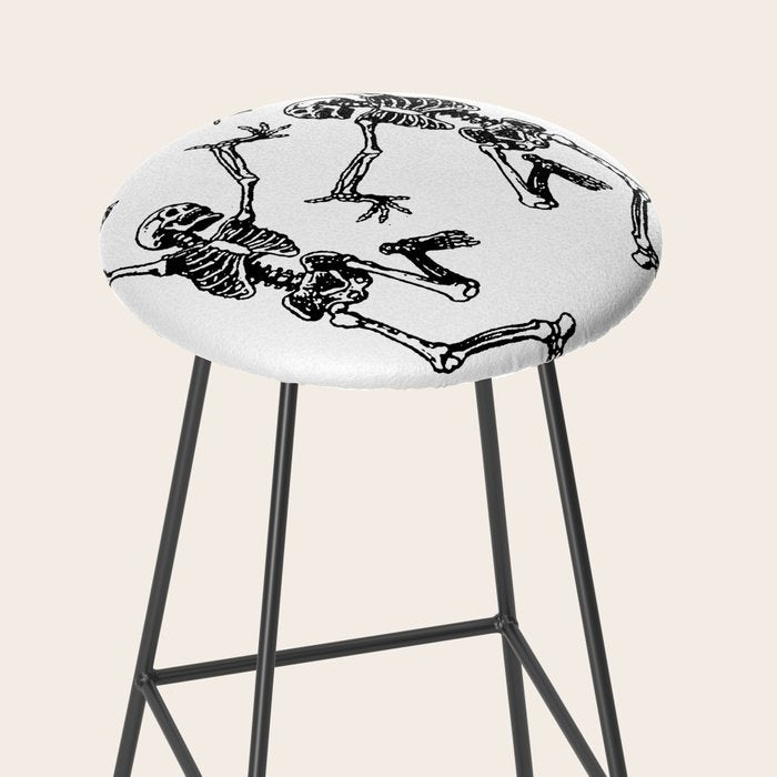 Duo Dancing Skeleton Stool Gallery Image 2