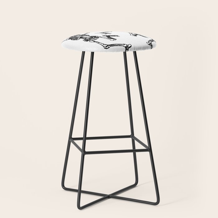 Duo Dancing Skeleton Stool Gallery Image 1