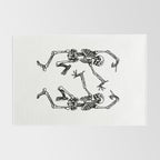 Duo Dancing Skeleton Rug Gallery Image 2