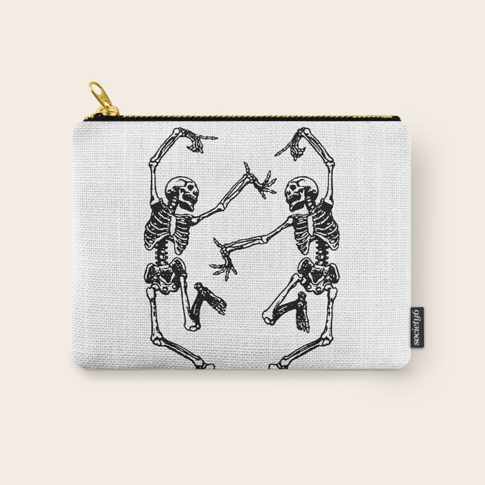 Duo Dancing Skeleton Carry All Pouch Gallery Image 1