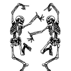 Duo Dancing Skeleton Coffee Mug Gallery Image 2