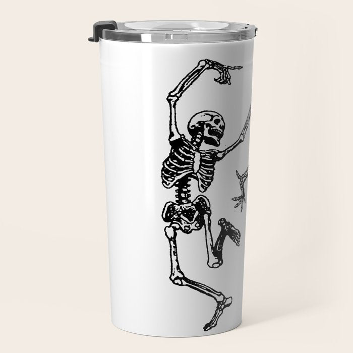 Duo Dancing Skeleton Travel Mug Gallery Image 3