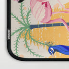 Utopia, Tropical Wildlife Animals, Flamingo Peacock Seagull Vintage Botanical Palm Laptop Sleeve Gallery Image 3
