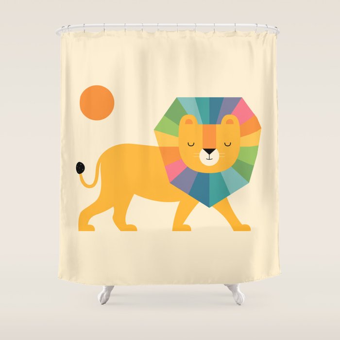 Lion Shine Shower Curtain Gallery Image 1