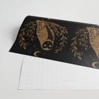 Owl Moon - Gold Wrapping Paper Gallery Image 2