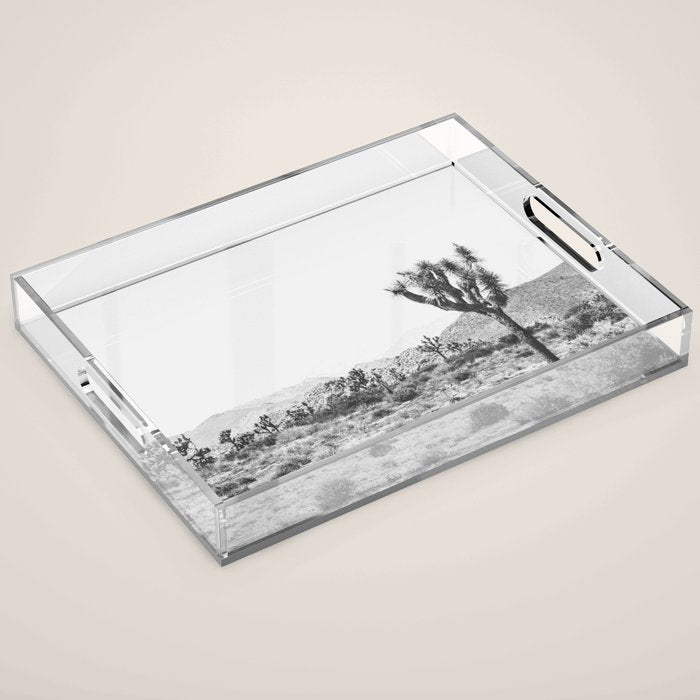 Joshua Tree Monochrome, No. 1 Acrylic Tray Gallery Image 1