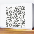 Safari Leopard Print - Grey & White Wall Mural Gallery Image 2