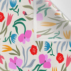 Wild Botanica Bloom - Romantic Abstract Floral Pattern Wall Tapestry Gallery Image 3