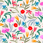 Wild Botanica Bloom - Romantic Abstract Floral Pattern Coffee Mug Gallery Image 2