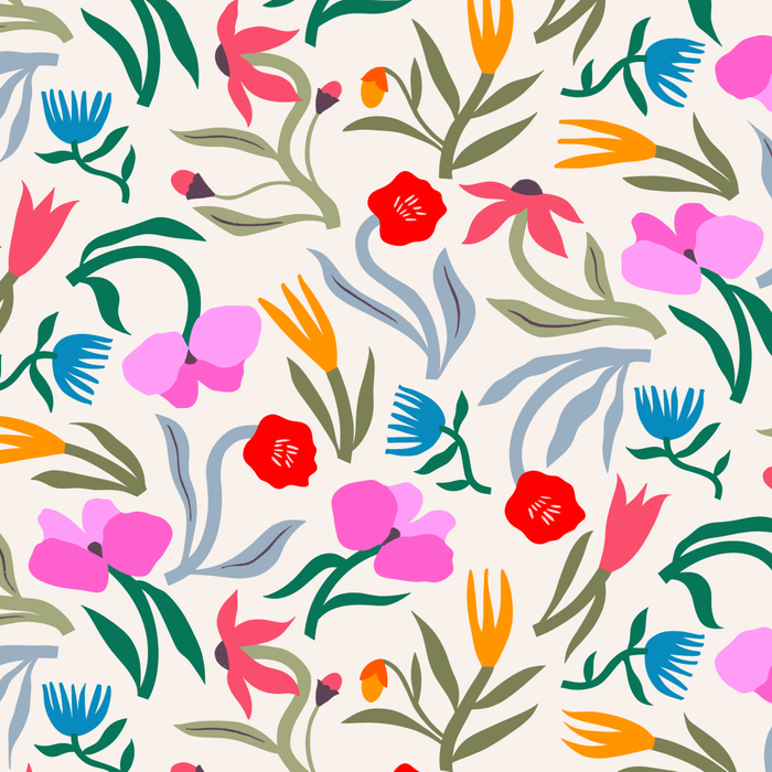 Wild Botanica Bloom - Romantic Abstract Floral Pattern Coffee Mug Gallery Image 2