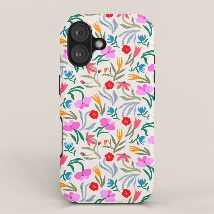 Wild Botanica Bloom - Romantic Abstract Floral Pattern iPhone Case Gallery Image 1