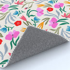 Wild Botanica Bloom - Romantic Abstract Floral Pattern Rug Gallery Image 4