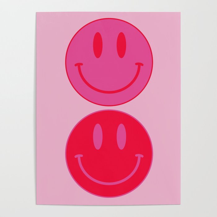 Bold Smiley Face Poster - Aesthetic Art And Home Decor Poster