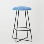 Whimsical Tiny Toys & Pine Branches in Blue Stool Gallery Image 1