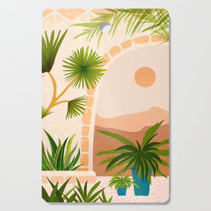 Dreamy Desert View Villa Series Cutting Board Gallery Image 1