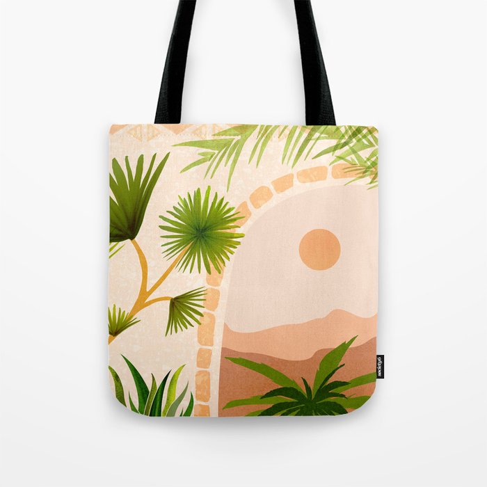 Dreamy Desert View Villa Series Tote Bag Gallery Image 1