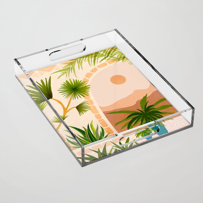 Dreamy Desert View Villa Series Acrylic Tray Gallery Image 1