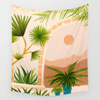 Dreamy Desert View Villa Series Wall Tapestry Gallery Image 4