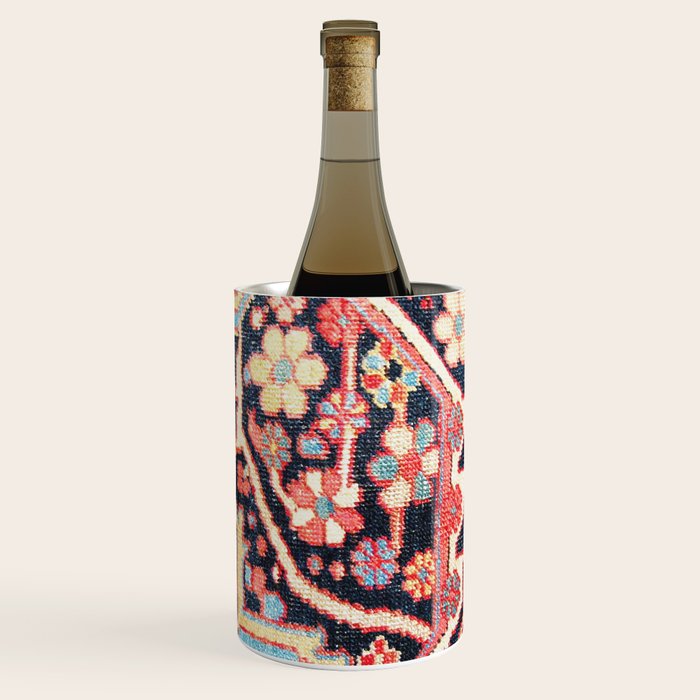 Antique Persian Heriz Carpet Print Wine Chiller Gallery Image 1