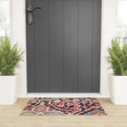 Antique Persian Heriz Carpet Print Welcome Mat Gallery Image 3