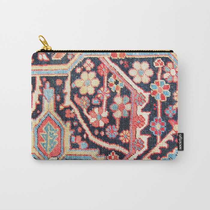 Antique Persian Heriz Carpet Print Carry All Pouch Gallery Image 1