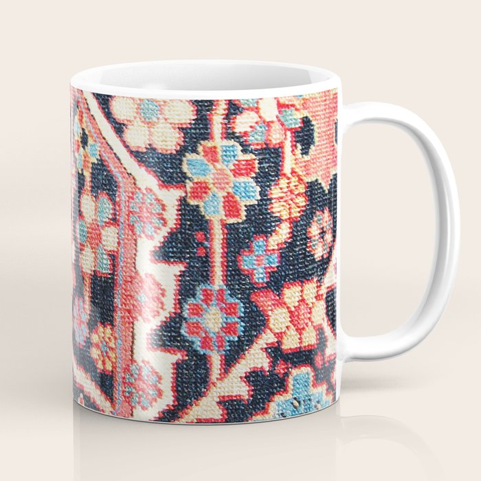 Antique Persian Heriz Carpet Print Coffee Mug Gallery Image 1