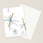 Retro Atomic Age Pattern Stationery Card Gallery Image 2