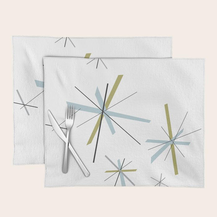 Retro Atomic Age Pattern Placemat Gallery Image 1
