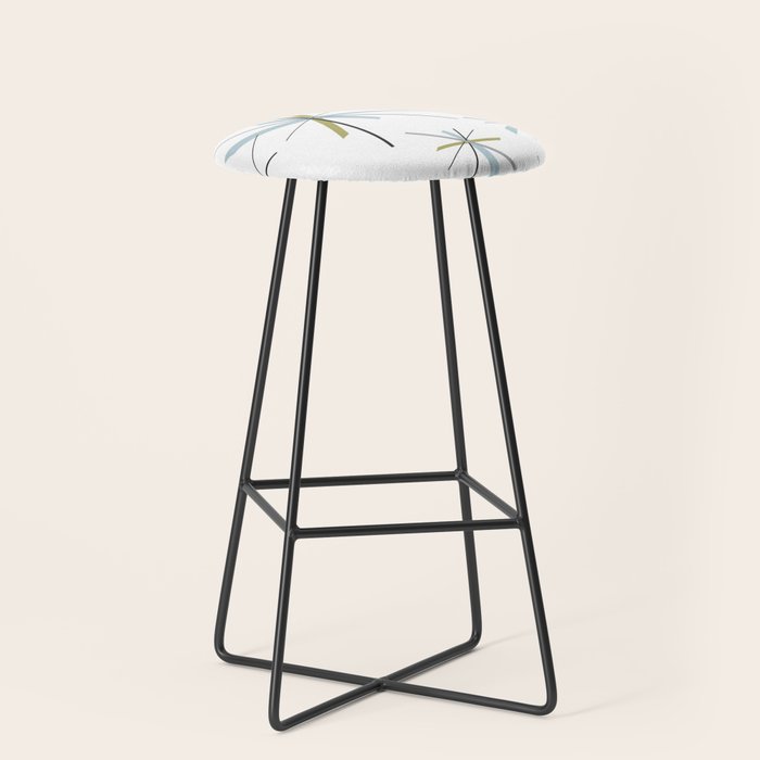 Retro Atomic Age Pattern Stool Gallery Image 1