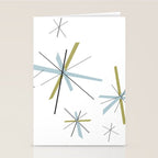 Retro Atomic Age Pattern Stationery Card Gallery Image 2