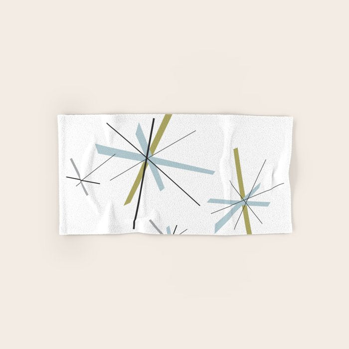 Retro Atomic Age Pattern Bath Towel Gallery Image 1