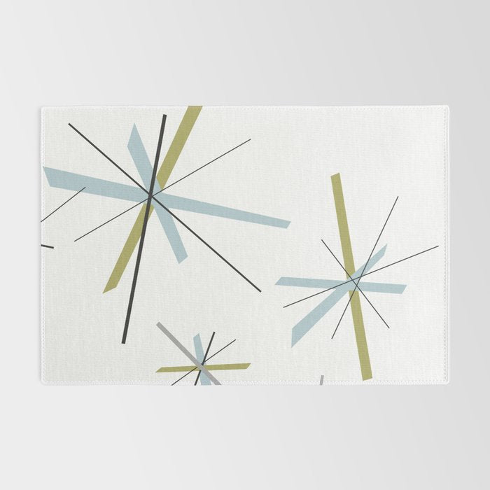 Retro Atomic Age Pattern Rug Gallery Image 2