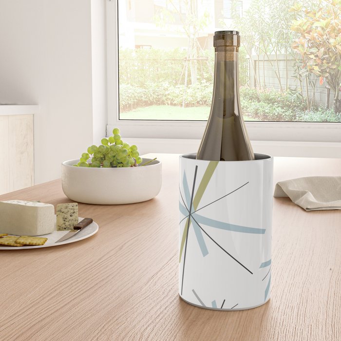 Retro Atomic Age Pattern Wine Chiller Gallery Image 4