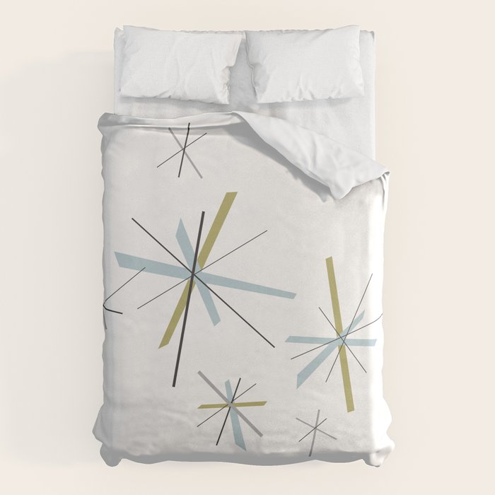 Retro Atomic Age Pattern Duvet Cover Gallery Image 1