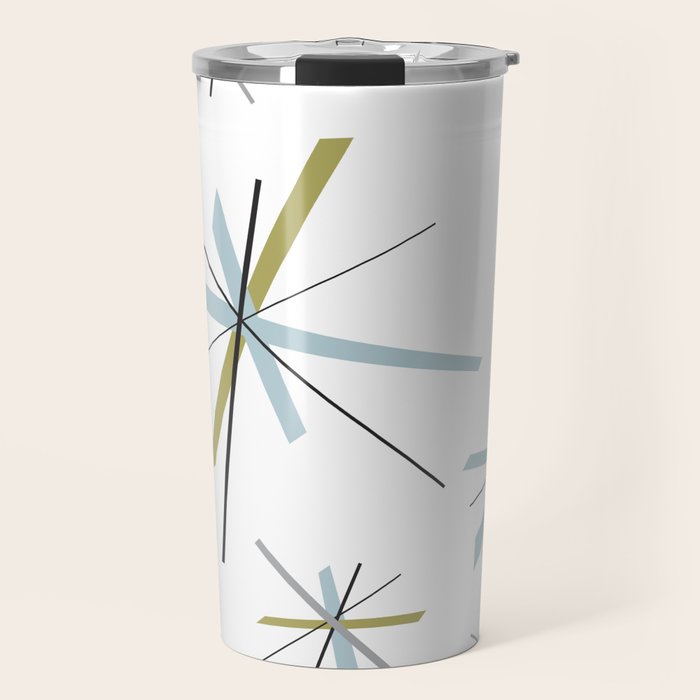 Retro Atomic Age Pattern Travel Mug Gallery Image 1