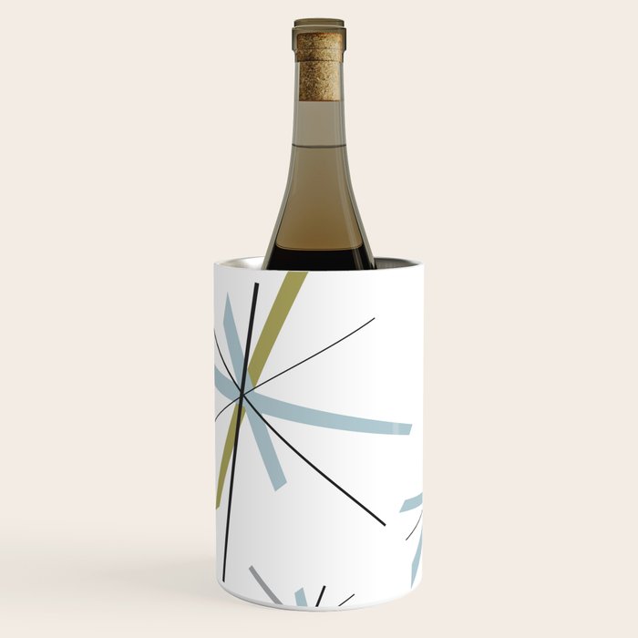 Retro Atomic Age Pattern Wine Chiller Gallery Image 1
