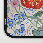 Vibrant Wildflower Garden Pattern Hand Painted Folk Floral Design Laptop Sleeve Gallery Image 3