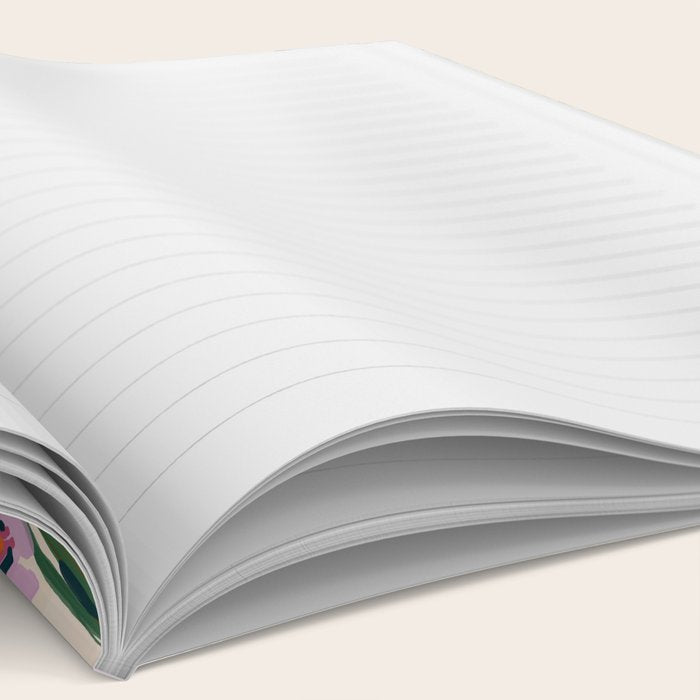 Vibrant Wildflower Garden Pattern Hand Painted Folk Floral Design Notebook Gallery Image 2