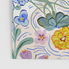 Vibrant Wildflower Garden Pattern Hand Painted Folk Floral Design Poster Gallery Image 3