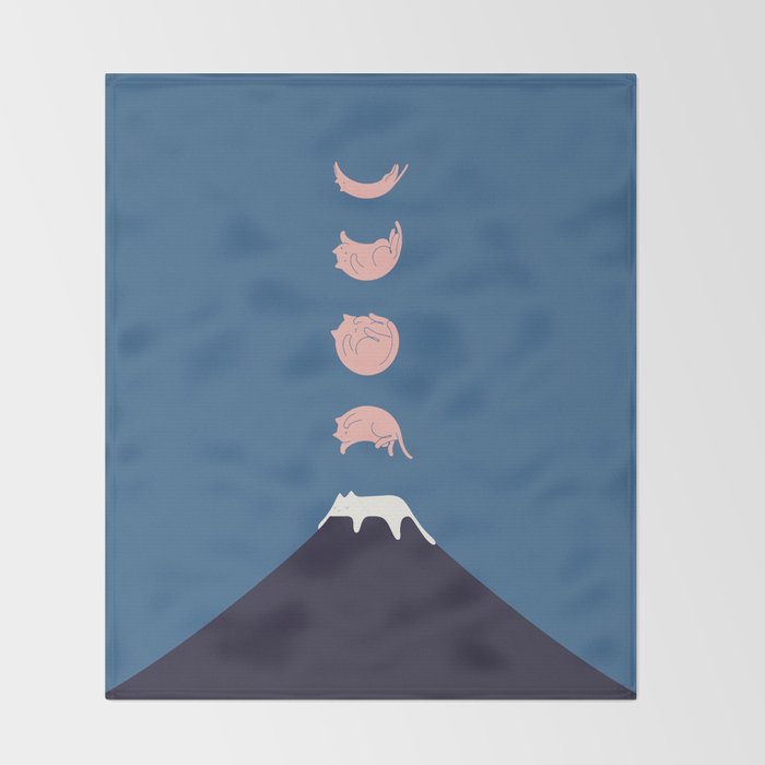 Cat Landscape 73 Throw Blanket Gallery Image 2