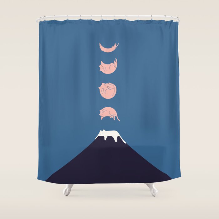 Cat Landscape 73 Shower Curtain Gallery Image 1