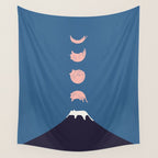 Cat Landscape 73 Wall Tapestry Gallery Image 4