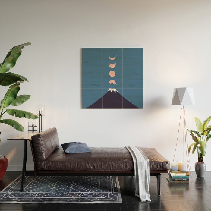 Cat Landscape 73 Wood Wall Art Gallery Image 2