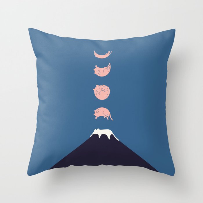 Cat Landscape 73 Throw Pillow Gallery Image 6
