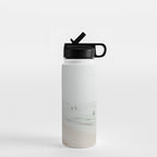 At the Beach 25 - Pastel Beach - Minimal - People - Ocean - Sea Travel photography Water Bottle Gallery Image 1