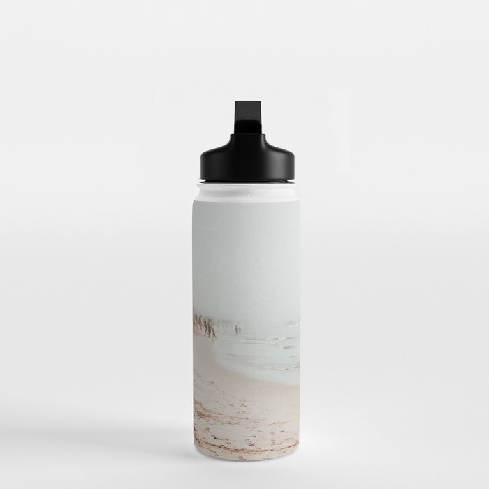 At the Beach 25 - Pastel Beach - Minimal - People - Ocean - Sea Travel photography Water Bottle Gallery Image 3