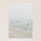 At the Beach 25 - Pastel Beach - Minimal - People - Ocean - Sea Travel photography Stationery Card Gallery Image 2